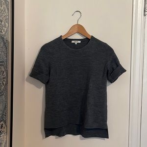Madewell Split Hem Wool Blend Sweater Tee